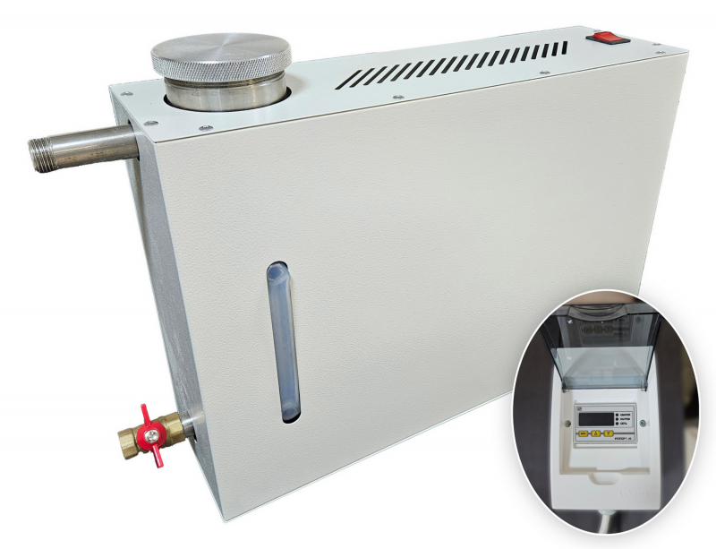 Парогенератор накопительный, 2 кВт с выносным цифровым пультом управления Парогенератор накопительный, 2 кВт с выносным цифровым пультом управления