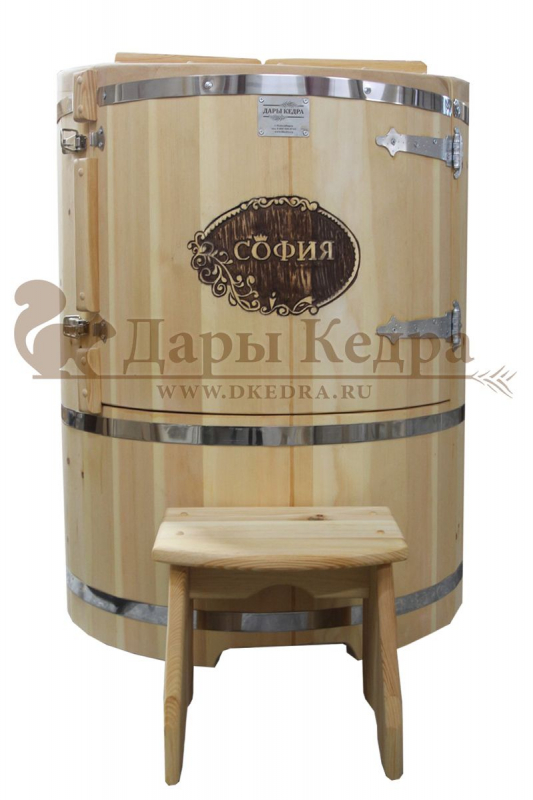 Кедровая бочка (фитобочка) «Фирменная» Кедровая бочка (фитобочка) «Фирменная»